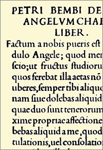 De Aetna fra 1495 med Francesco Griffos nye skrift