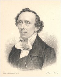 Portr&aelig;t af H.C. Andersen fra 1855