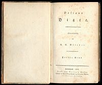 Originaludgaven til Blichers overs&aelig;ttelse af Ossian 1807