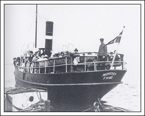 Færgen Nordby, der sejlede på ruten Esbjerg-Nordby 1896-1931