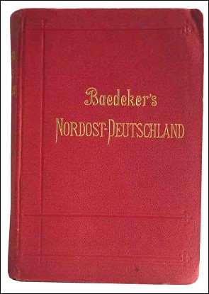 Baedekers rejsefører for Nordøst-Tyskland fra 1896 - Omslaget