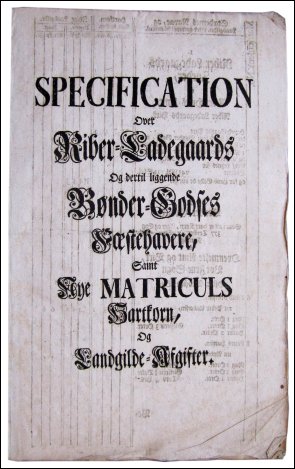 Titelbladet til det trykte katalog fra 1741 med auktionsbetingelserne