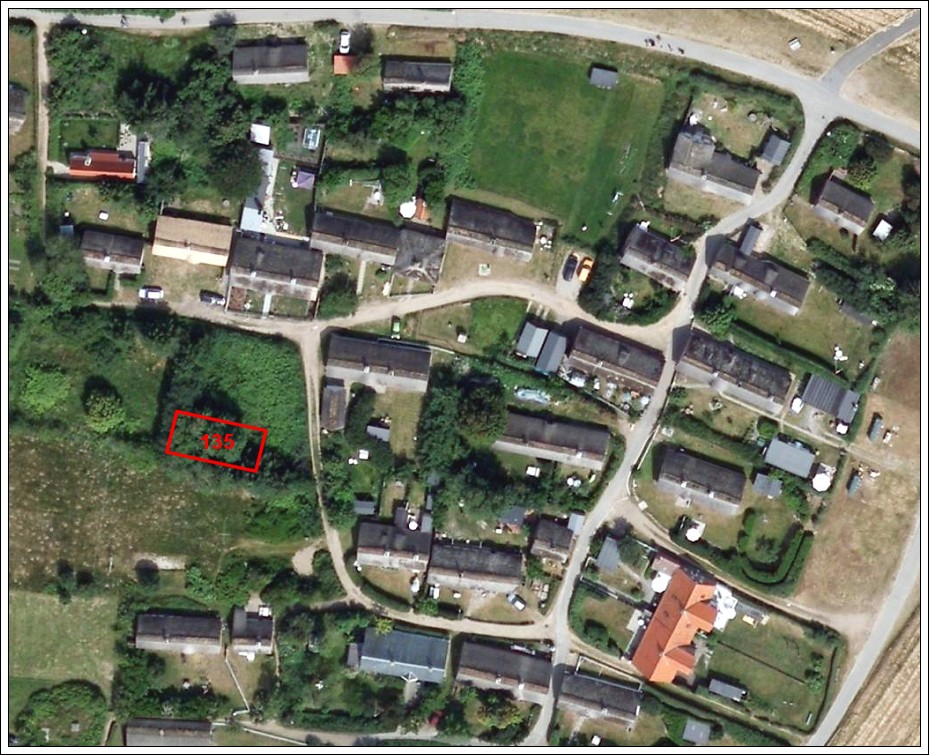 Moderne satellitfoto af Øster Land og Toftebakken i Sønderho