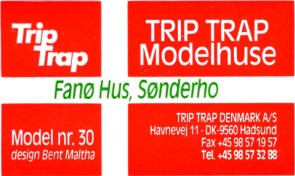 Trip Trap modelhus nr 30 fra Sønderho