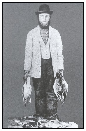 Cornelius Peters med fangne ænder