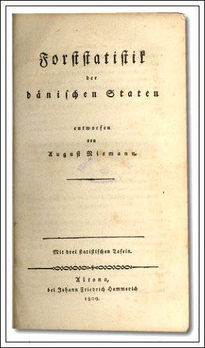 Titelbladet til August Niemanns bog om forststatistik