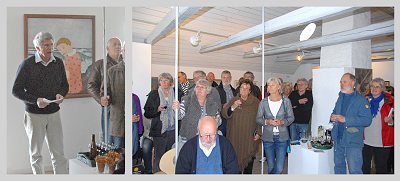 Per Hofman Hansen præsenterer bogen Vadehavet, mennesker og natur på Fanø Kunstmuseum i Sønderho