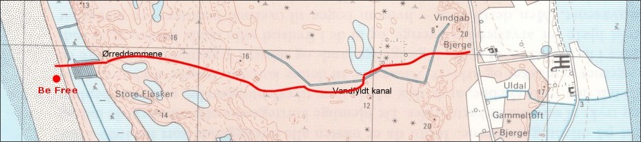 Kort over Havside Bjerge