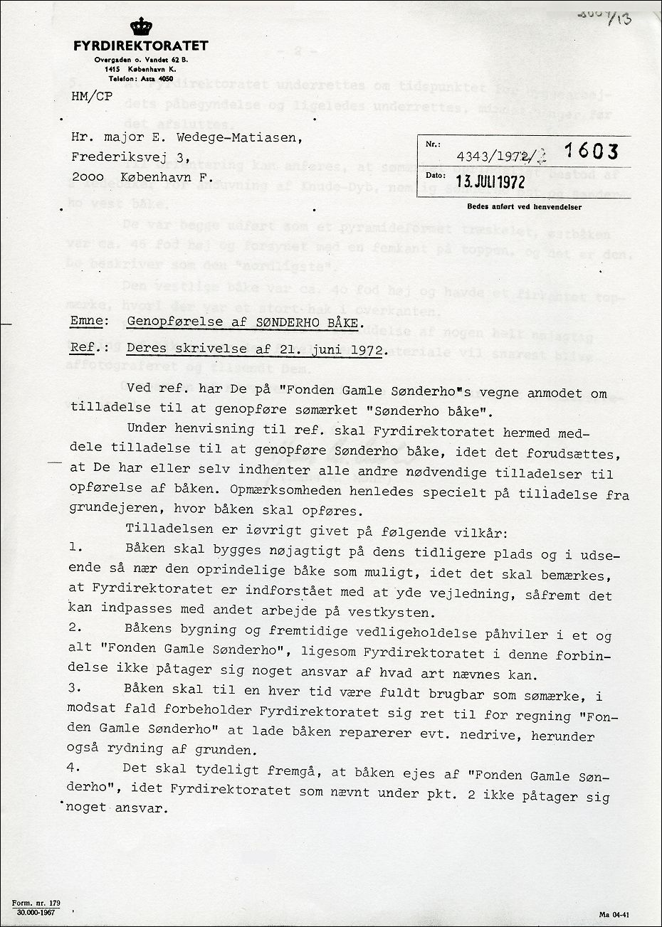 Direkt&oslash;r Hans M. Mohrs svar til Wedege-Mathiassen, side 1