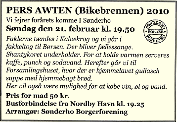 Pers Awten 2010 ved Kalvekrog i Sønderho. Fanø Ugeblad