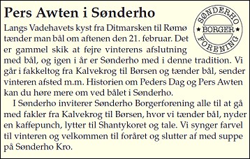 Pers Awten 2016 ved Kalvekrog i Sønderho. Fanø Ugeblad