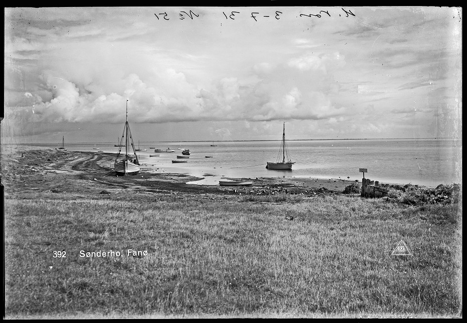 Havnen i Nordby på Fanø. Hans Pors foto 1931