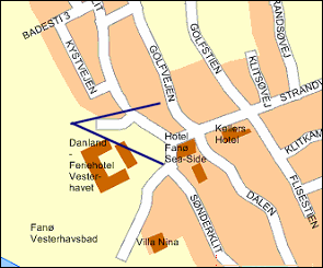 Kort over Fanø Bad 2006