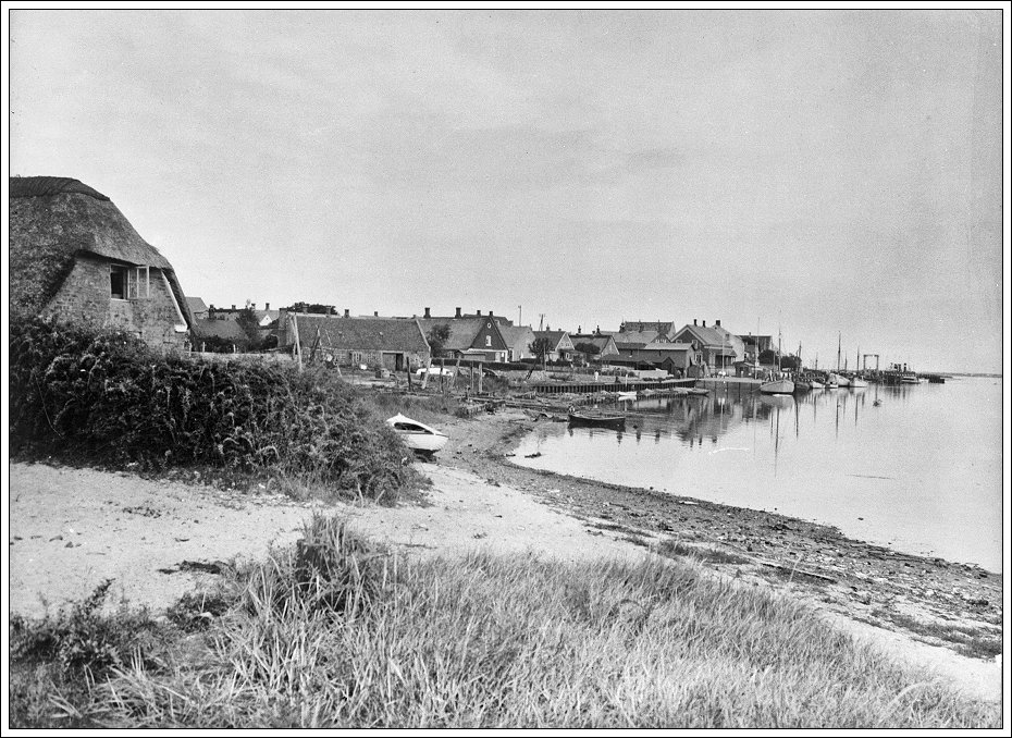 Stranden ved havnen i Nordby Fanø 1931